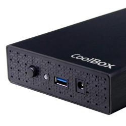 Coolbox caja hdd 3.5" sca-3533 usb3.0 negra alum
