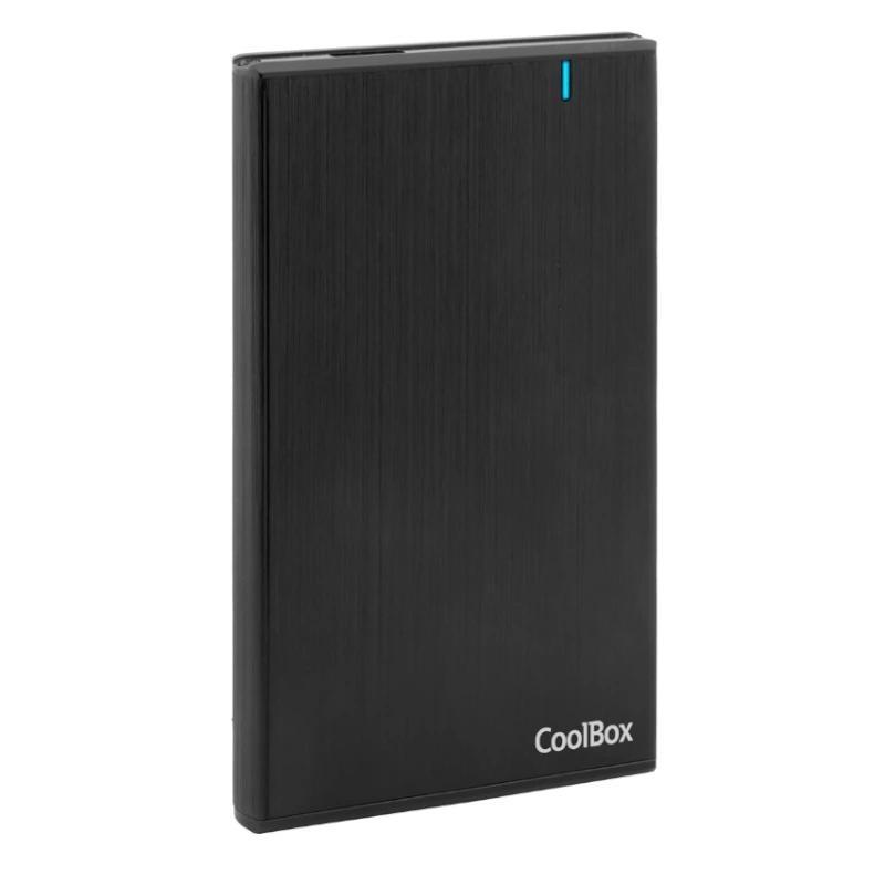 Coolbox carcasa hdd/ssd 2.5" slim a2540 alum.negro
