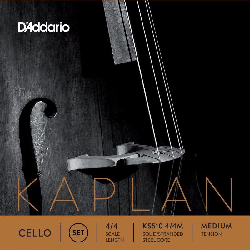 Set de cuerdas cello D'Addario Kaplan Solutions KS510 Medium 4/4 Set de cuerdas cello D'Addario Kaplan Solutions KS510 Medium 4/4