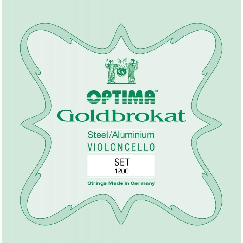 Set de cuerdas cello Optima Goldbrokat 1200 Medium 1/8 Set de cuerdas cello Optima Goldbrokat 1200 Medium 1/8