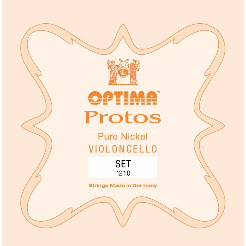 Set de cuerdas cello Optima Protos 1210 Medium 1/4 Set de cuerdas cello Optima Protos 1210 Medium 1/4