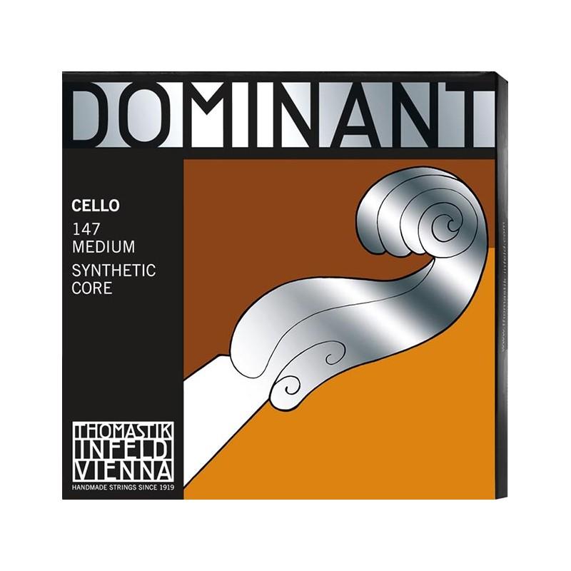 Set de cuerdas cello Thomastik Dominant 147 Medium 1/8
