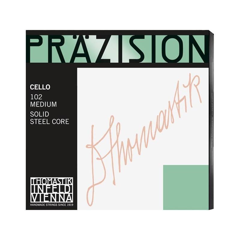 Set de cuerdas cello Thomastik Prazision 102 Medium 4/4 Set de cuerdas cello Thomastik Prazision 102 Medium 4/4