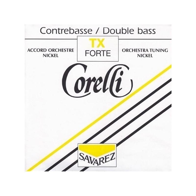 Set de cuerdas contrabajo Corelli orquesta níquel Forte 4/4 Set de cuerdas contrabajo Corelli orquesta níquel Forte 4/4