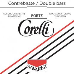 Set de cuerdas contrabajo Corelli orquesta tungsteno 370F Forte 4/4