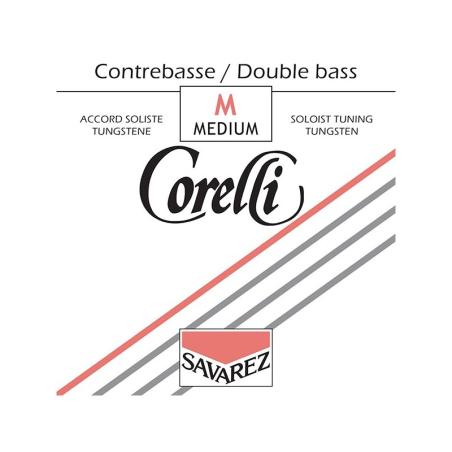 Set de cuerdas contrabajo Corelli Solista tungsteno 360M Medium 4/4