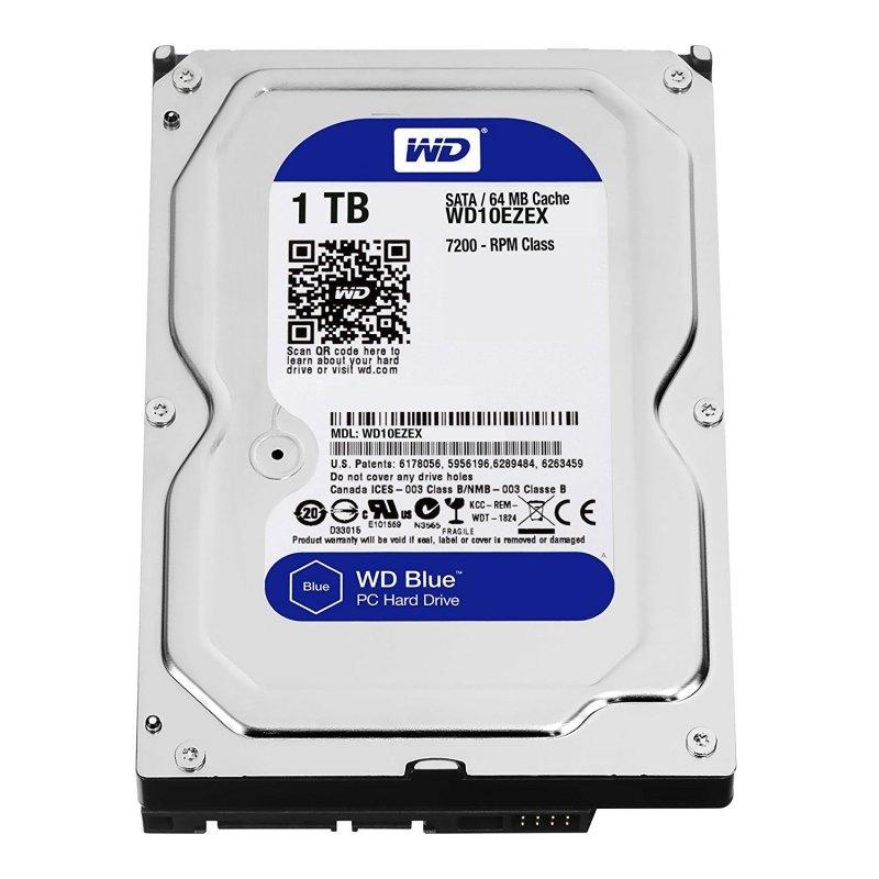 Western digital blue wd10ezex 1tb sata3 64mb 7200r