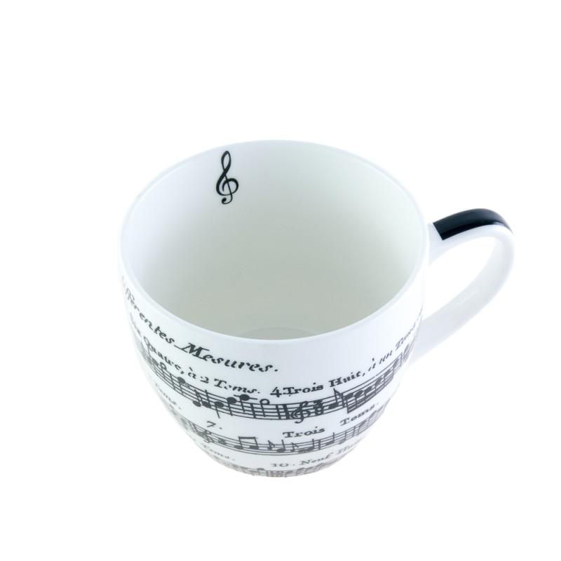 Taza porcelana partitura Taza porcelana partitura