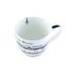 Taza porcelana partitura
