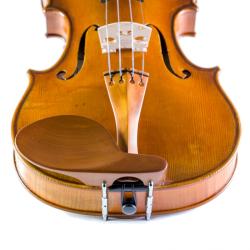 Barbada lateral sobre cordal para violín madera natural tipo boj 1/4