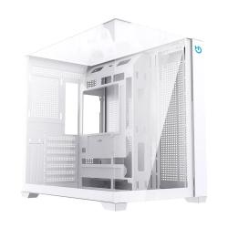 Hiditec caja atx gaming sky white usb 3.1 type-c