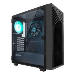 Coolbox caja gaming atx ga300 gridline black