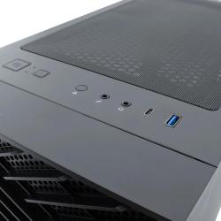 Coolbox caja gaming atx ga300 gridline black