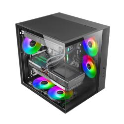 Mars gaming mcv-one atx doble cámara negro