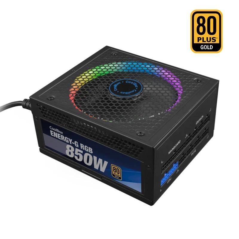 Coolbox gaming fuente alimentacion 850w rgb 80+gol