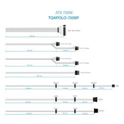 Tooq fuente alimentación tqapolo-750sp 750w