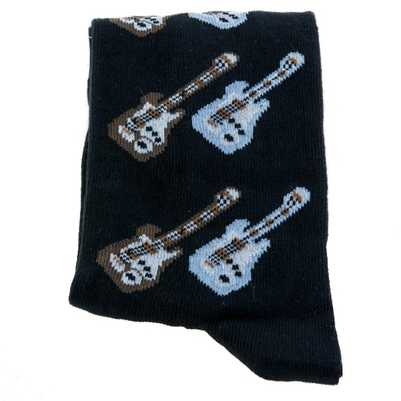 Calcetines negros guitarras eléctricas Calcetines negros guitarras eléctricas