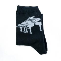 Calcetines negros piano de cola 39-42