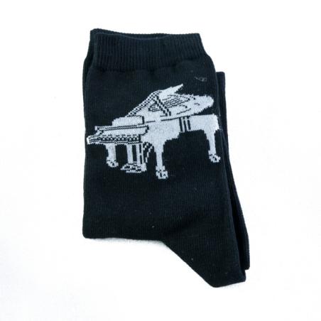 Calcetines negros piano de cola 43-45