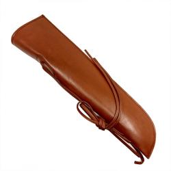 Carcaj (bass quiver) en piel para arco de contrabajo Brown Marrón