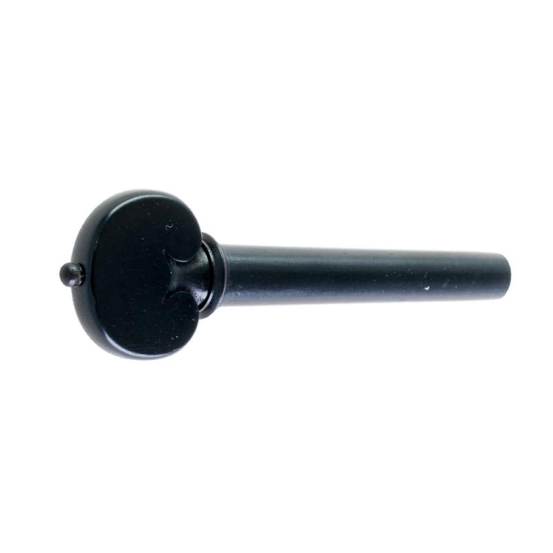 Clavija para viola boj, modelo corazón con pin y collar negro Clavija para viola boj, modelo corazón con pin y collar negro