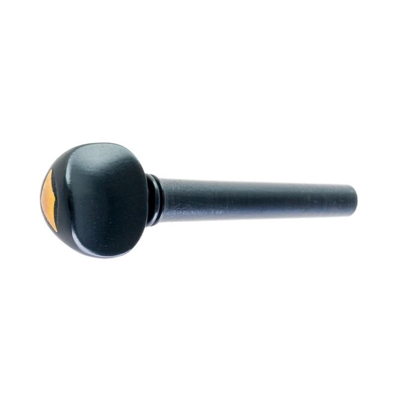 Clavija para viola de ébano, modelo suizo con rombo dorado Clavija para viola de ébano, modelo suizo con rombo dorado