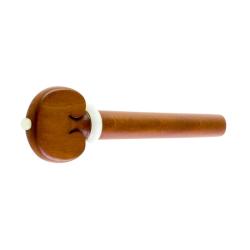 Clavija para violín de boj modelo corazón con pin y collar blanco 4/4 4/4