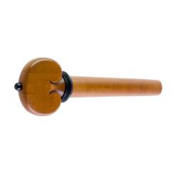Clavija para violín de boj modelo corazón pin y collar negro 4/4 4/4