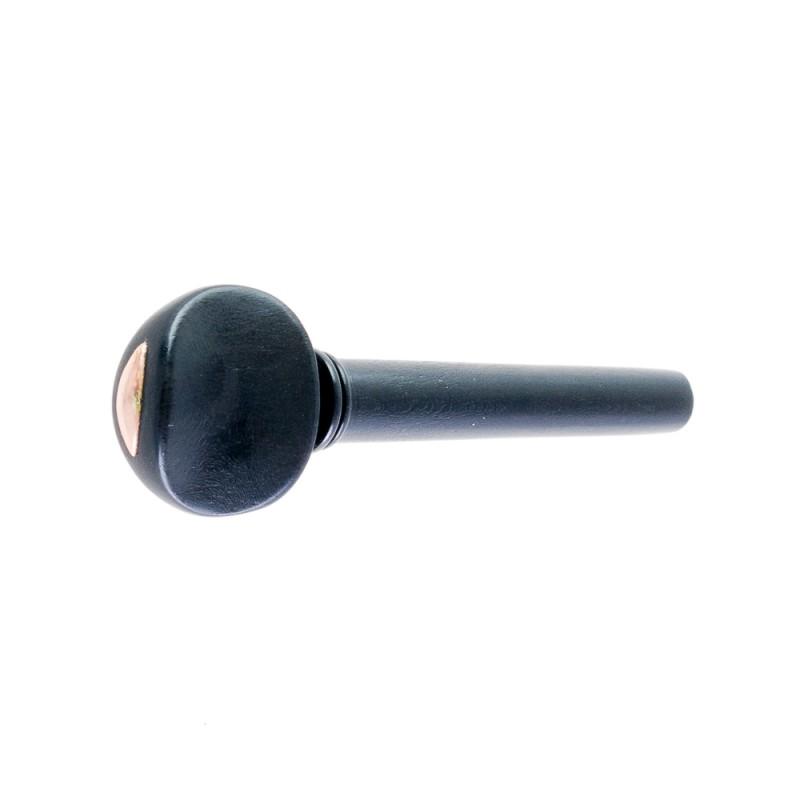 Clavija para violín de ébano cúpula dorada modelo suizo 4/4 Clavija para violín de ébano cúpula dorada modelo suizo 4/4