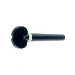 Clavija para violín de ébano modelo corazón pin y collar blanco 4/4 4/4
