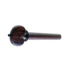 Clavija para violín de palisandro, modelo corazón con pin y collar negro 4/4 4/4 Black Negro