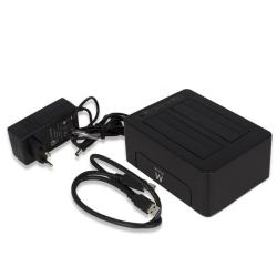 Ewent ew7014 dock station dual 2.5"-3.5" usb 3.1
