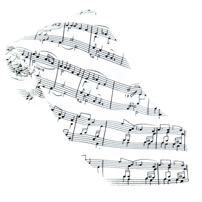 Corbata partitura White Blanco Corbata partitura White Blanco