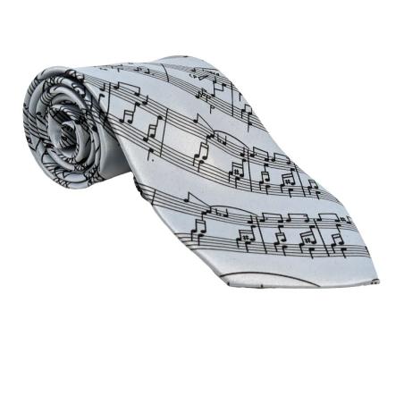 Corbata partitura Gray Gris