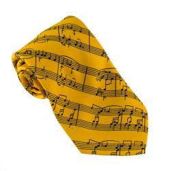 Corbata partitura Yellow Amarillo