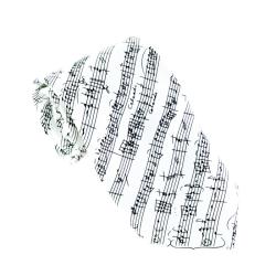 Corbata seda Mozart White Blanco