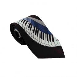 Corbata teclado piano Black Negro