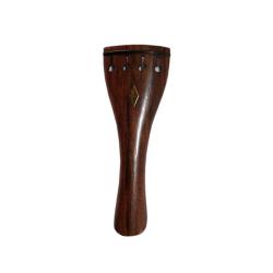 Cordal violín palisandro modelo suizo con rombo dorado 4/4 4/4