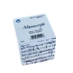 Cubo bloc de notas partitura