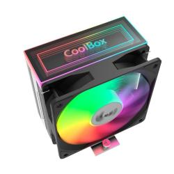 Coolbox gaming refrigerador cpu argb 4 heatpipes