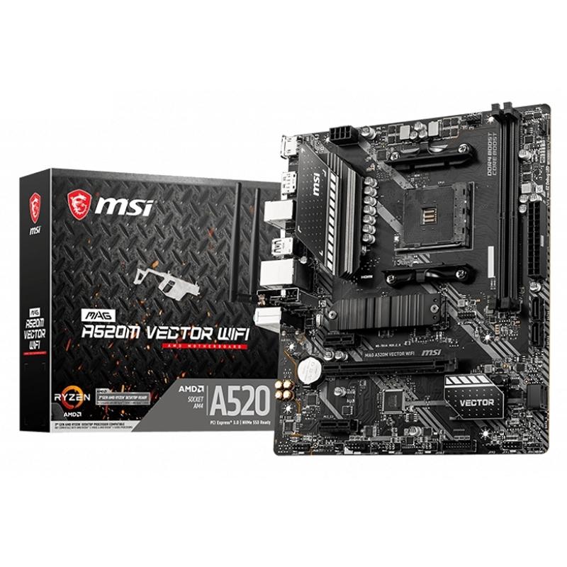 Msi placa base mag a520m vector wifi matx am4