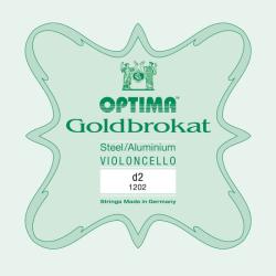 Cuerda cello Optima Goldbrokat 1202 2ª Re Medium 3/4