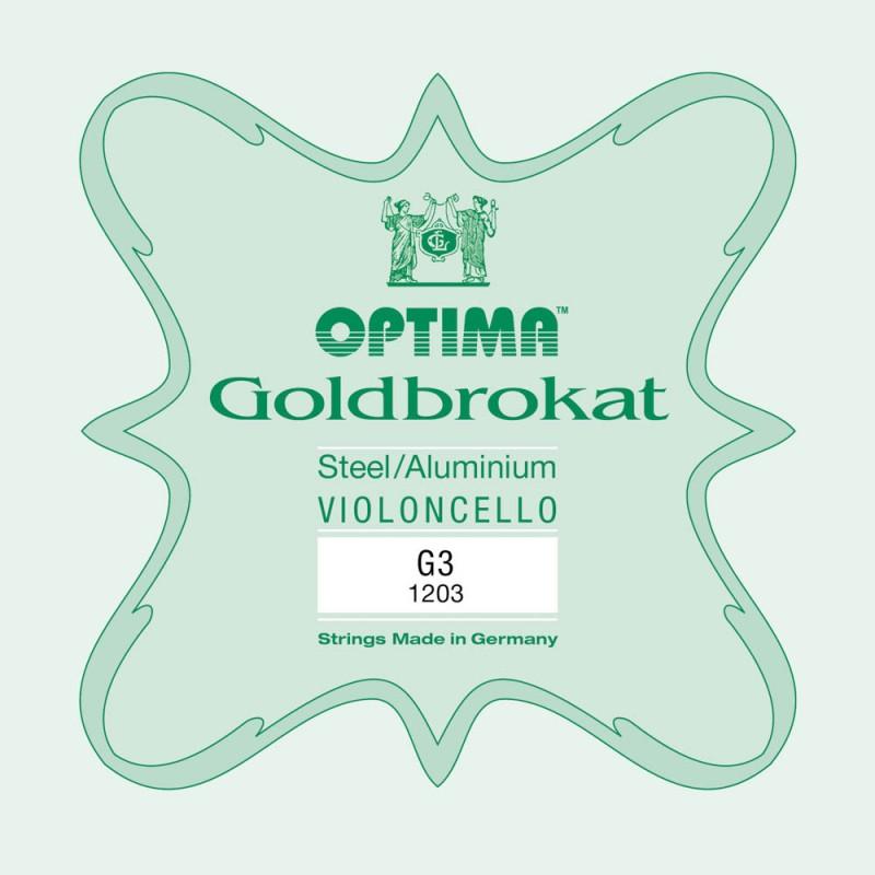 Cuerda cello Optima Goldbrokat 1203 3ª Sol Medium 4/4 Cuerda cello Optima Goldbrokat 1203 3ª Sol Medium 4/4