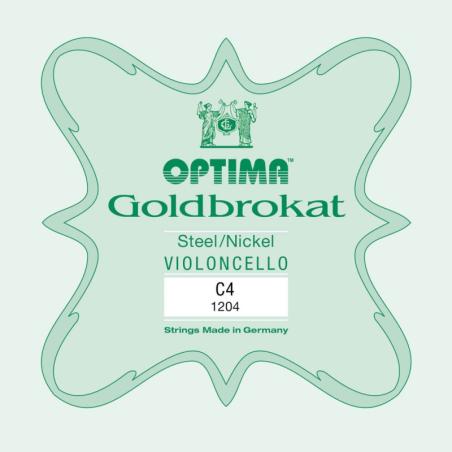 Cuerda cello Optima Goldbrokat 1204 4ª Do Medium 3/4