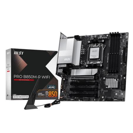 Msi placa base pro b850m-p ddr5 wifi am5