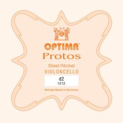 Cuerda cello Optima Protos 1212 2ª Re Medium 3/4