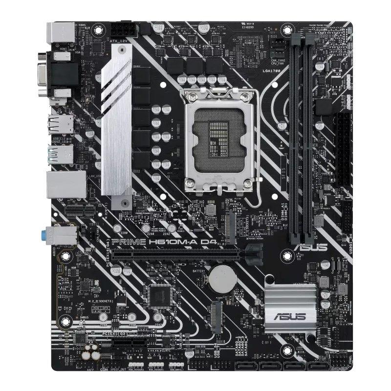 Asus placa base prime h610m-a csm d4 matx 1700