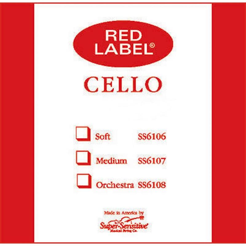 Cuerda cello Super-Sensitive Red Label 3ª Sol Medium 3/4 Cuerda cello Super-Sensitive Red Label 3ª Sol Medium 3/4
