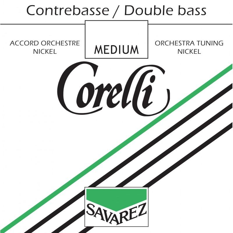 Cuerda contrabajo Corelli orquesta níqu 3ª La Medium 1/4 Cuerda contrabajo Corelli orquesta níqu 3ª La Medium 1/4