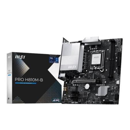 Msi placa base pro h810m-b ddr5 matx lga1851